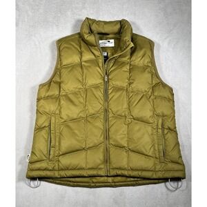 Vintage Obermeyer Weather System Goose Down Vest Women 12 Full Zip/Pockets-EUC